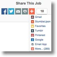 Social Share | HireCentric Applicant Tracking
