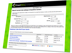 Corporate Recruiting Software Jobs Page