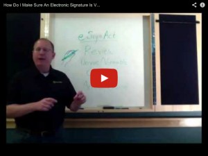 Valid Electronic Signature | ExactHire Video