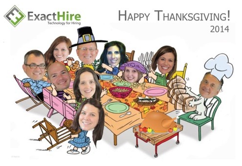 ExactHire Thanksgiving Card 2014