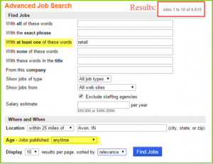 open job search