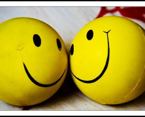 smiling co-worker balls-customer service
