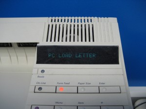pc load letter
