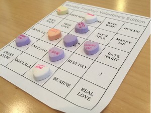 Bingo Board For Valentines Day