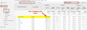 Desktop Recruiting Site Traffic Organic