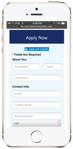 Mobile-Friendly Online Employment Application