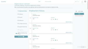 Employment Application Section Order | ExactHire