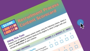 ExactHire Recruitment Process Content Scorecard Feature