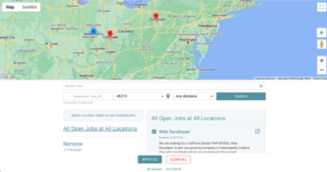 Career Site with Google Map
